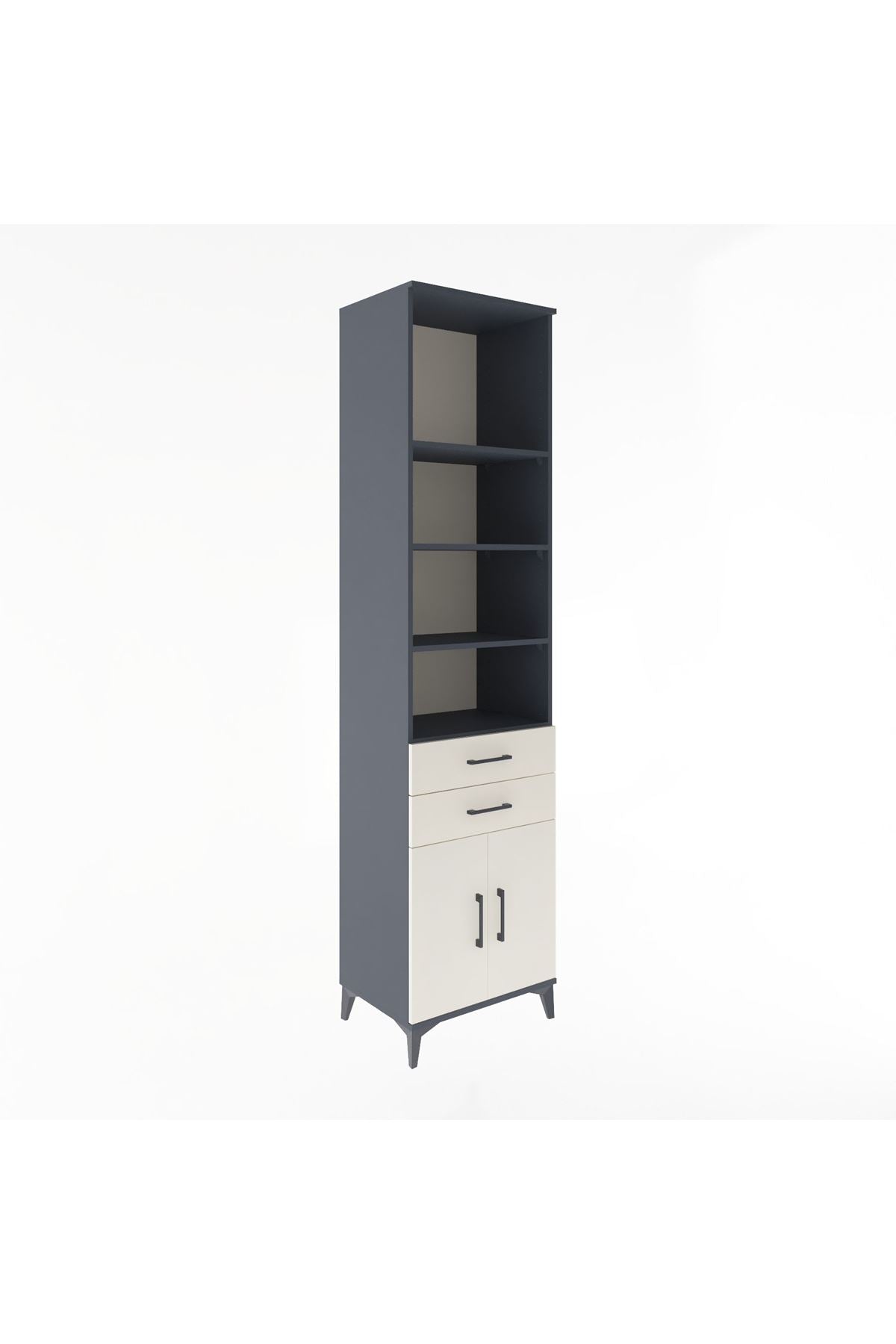 Hyperion Dolap 5 Raflı 2 Çekmeceli 2 Kapaklı 60x44x243 - S65M080V4B