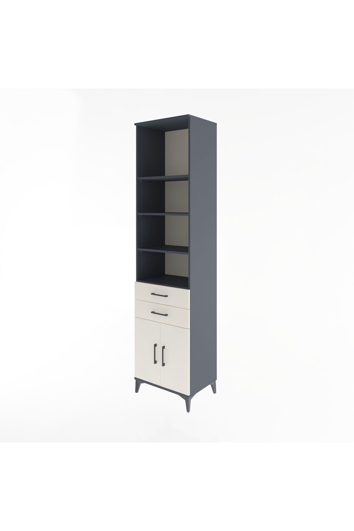 Hyperion Dolap 5 Raflı 2 Çekmeceli 2 Kapaklı 60x44x243 - S65M080V4B