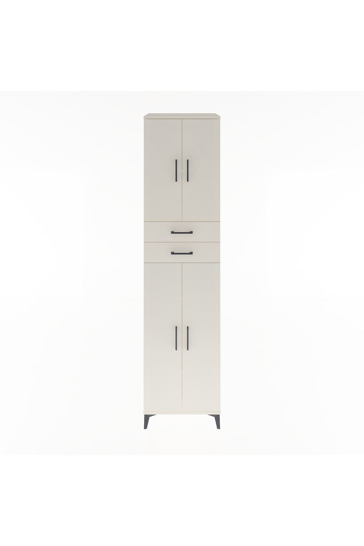 Hyperion Dolap 5 Raflı 2 Çekmeceli 4 Kapaklı 60x44x243 - S65M081V1B