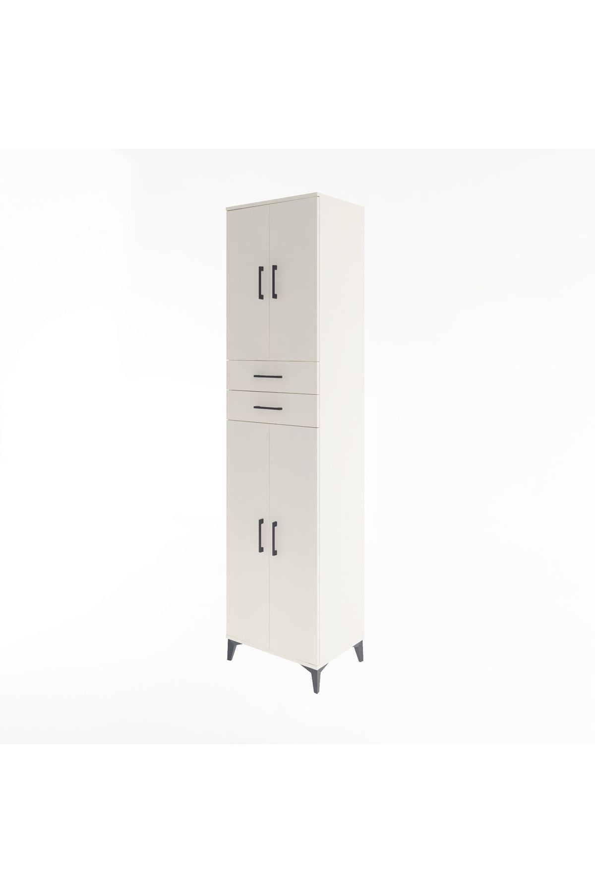 Hyperion Dolap 5 Raflı 2 Çekmeceli 4 Kapaklı 60x44x243 - S65M081V1B