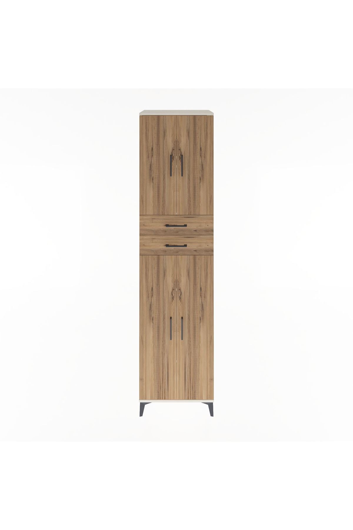 Hyperion Dolap 5 Raflı 2 Çekmeceli 4 Kapaklı 60x44x243 - S65M081V3B