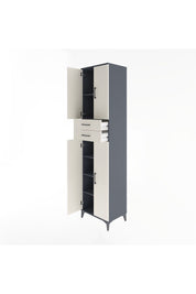 Hyperion Dolap 5 Raflı 2 Çekmeceli 4 Kapaklı 60x44x243 - S65M081V4B