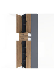 Hyperion Dolap 5 Raflı 2 Çekmeceli 4 Kapaklı 60x44x243 - S65M081V6B