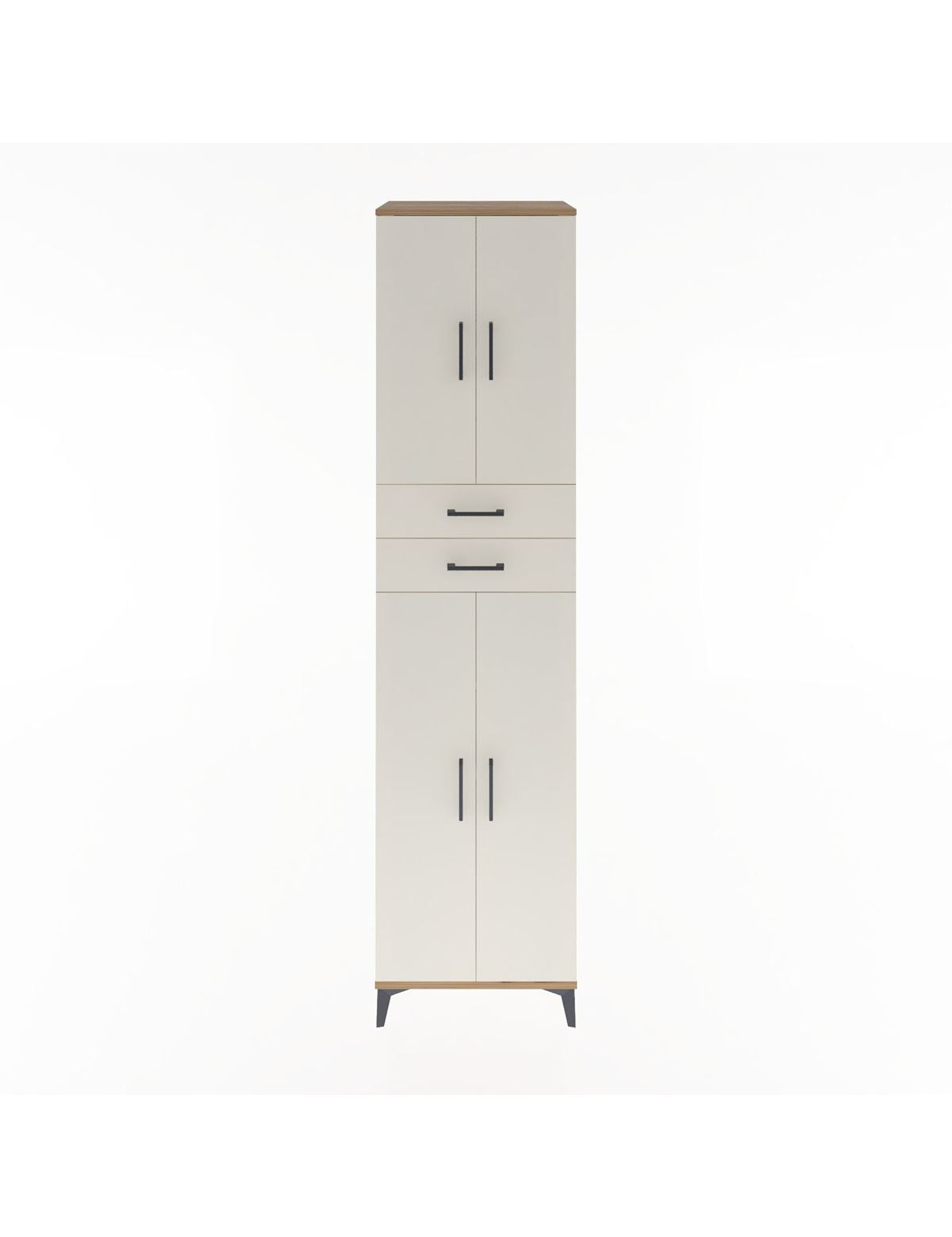 Hyperion Dolap 5 Raflı 2 Çekmeceli 4 Kapaklı 60x44x243 - S65M081V7B
