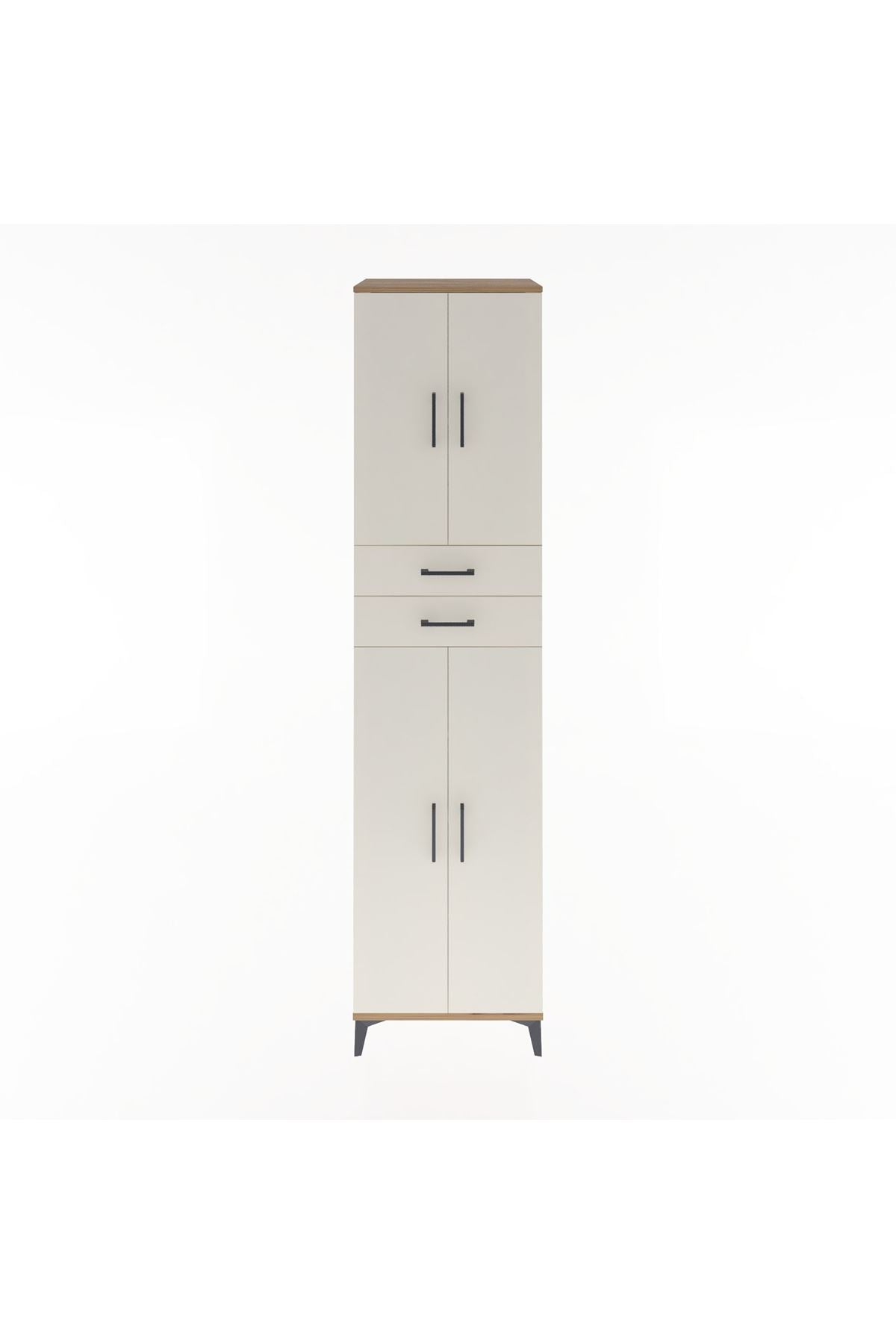 Hyperion Dolap 5 Raflı 2 Çekmeceli 4 Kapaklı 60x44x243 - S65M081V7B