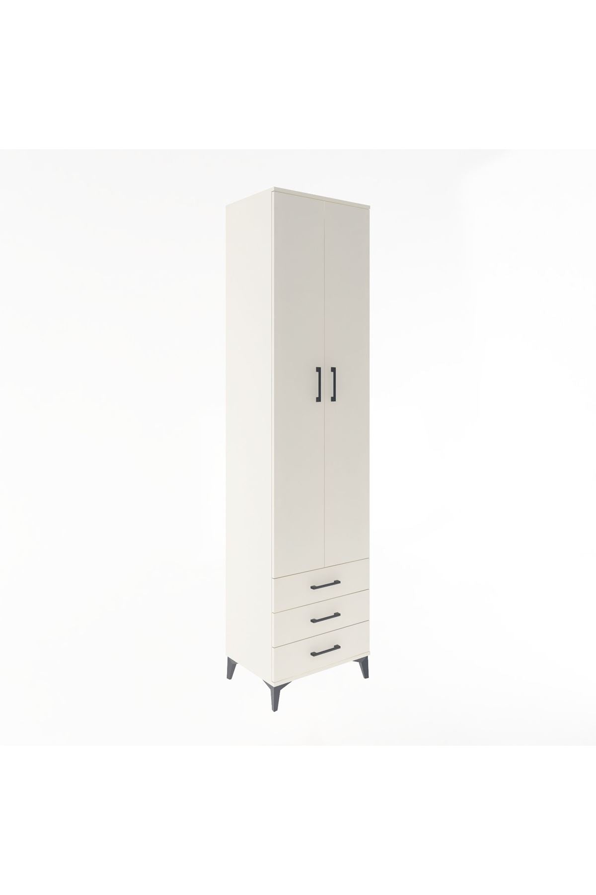 Hyperion Dolap 5 Raflı 3 Çekmeceli 2 Kapaklı 60x44x243 - S65M082V1B