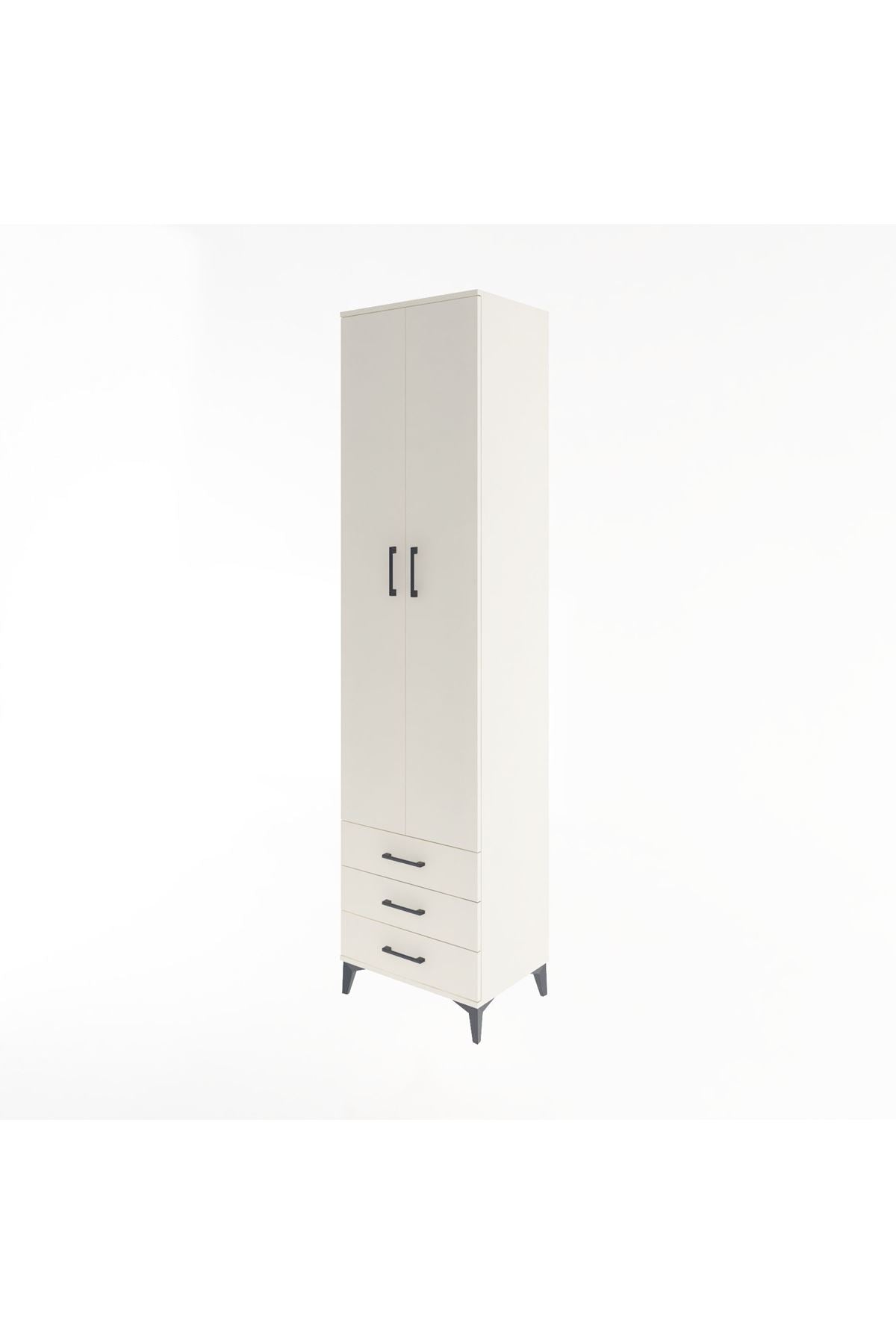Hyperion Dolap 5 Raflı 3 Çekmeceli 2 Kapaklı 60x44x243 - S65M082V1B