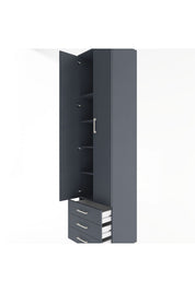 Hyperion Dolap 5 Raflı 3 Çekmeceli 2 Kapaklı 60x44x243 - S65M082V5B