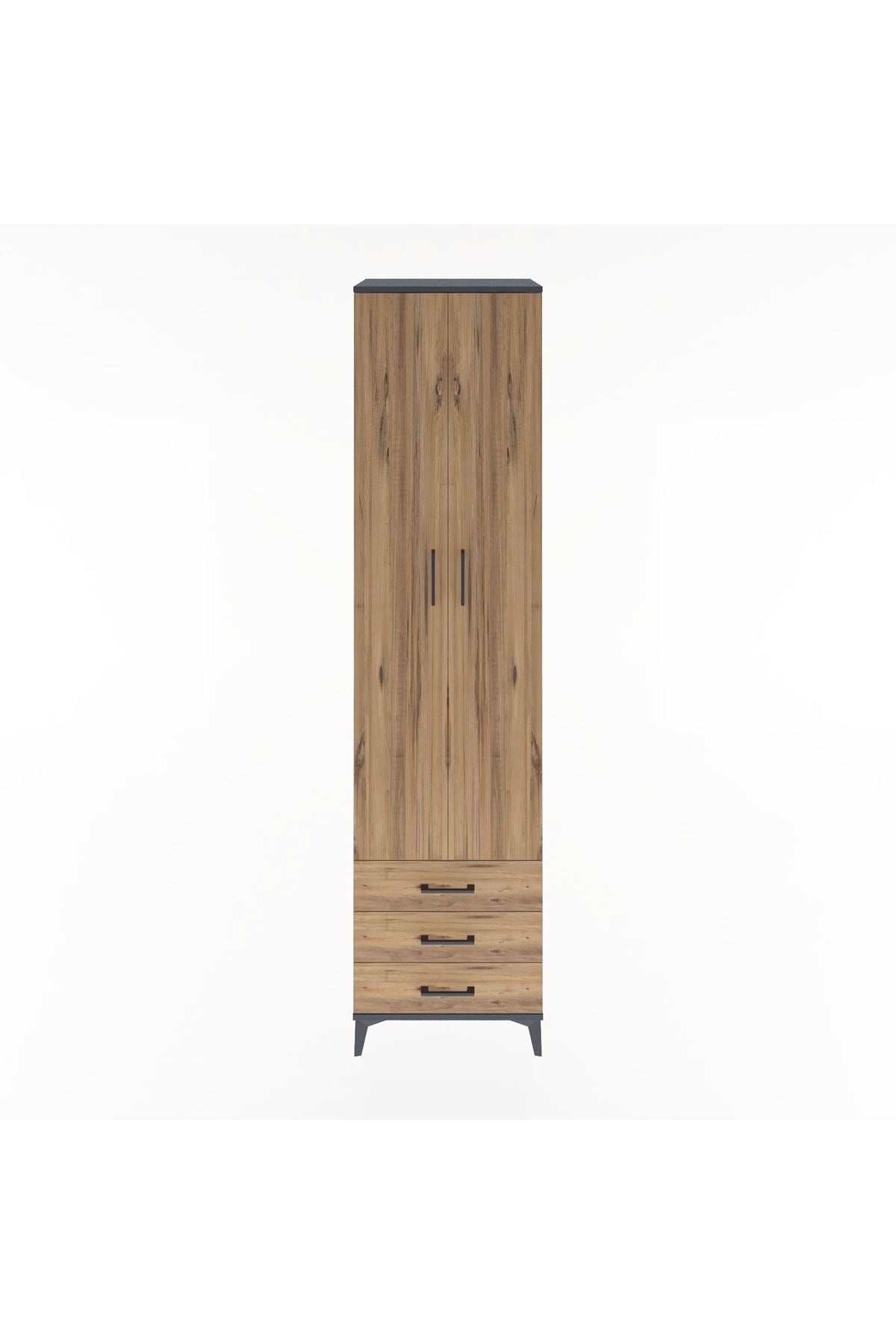 Hyperion Dolap 5 Raflı 3 Çekmeceli 2 Kapaklı 60x44x243 - S65M082V6B