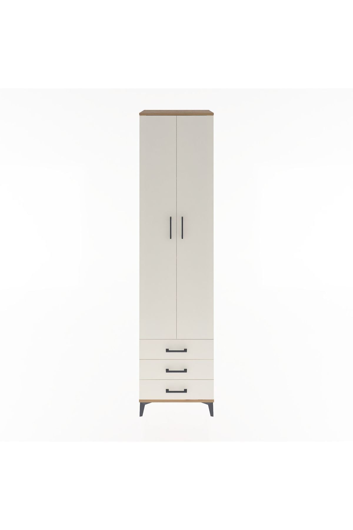 Hyperion Dolap 5 Raflı 3 Çekmeceli 2 Kapaklı 60x44x243 - S65M082V7B