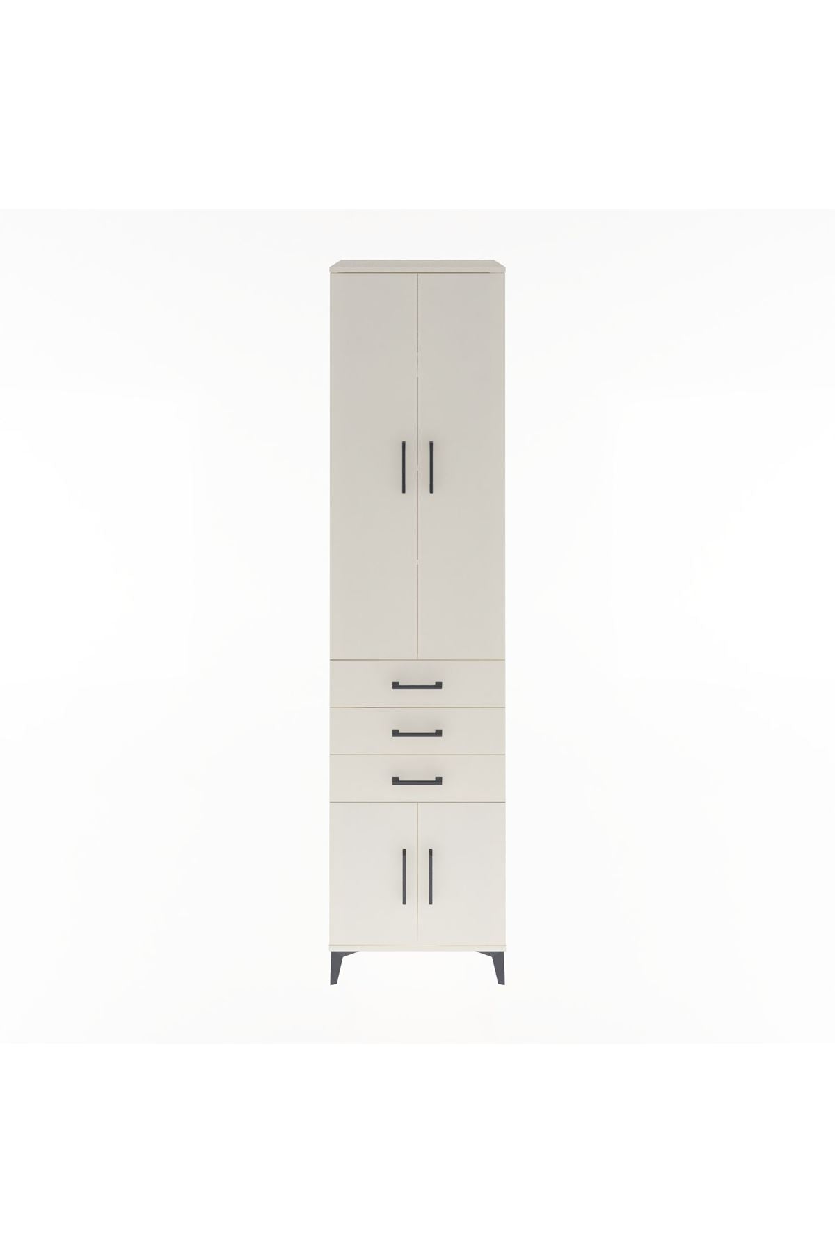 Hyperion Dolap 4 Raflı 3 Çekmeceli 4 Kapaklı 60x44x243 - S65M083V1B