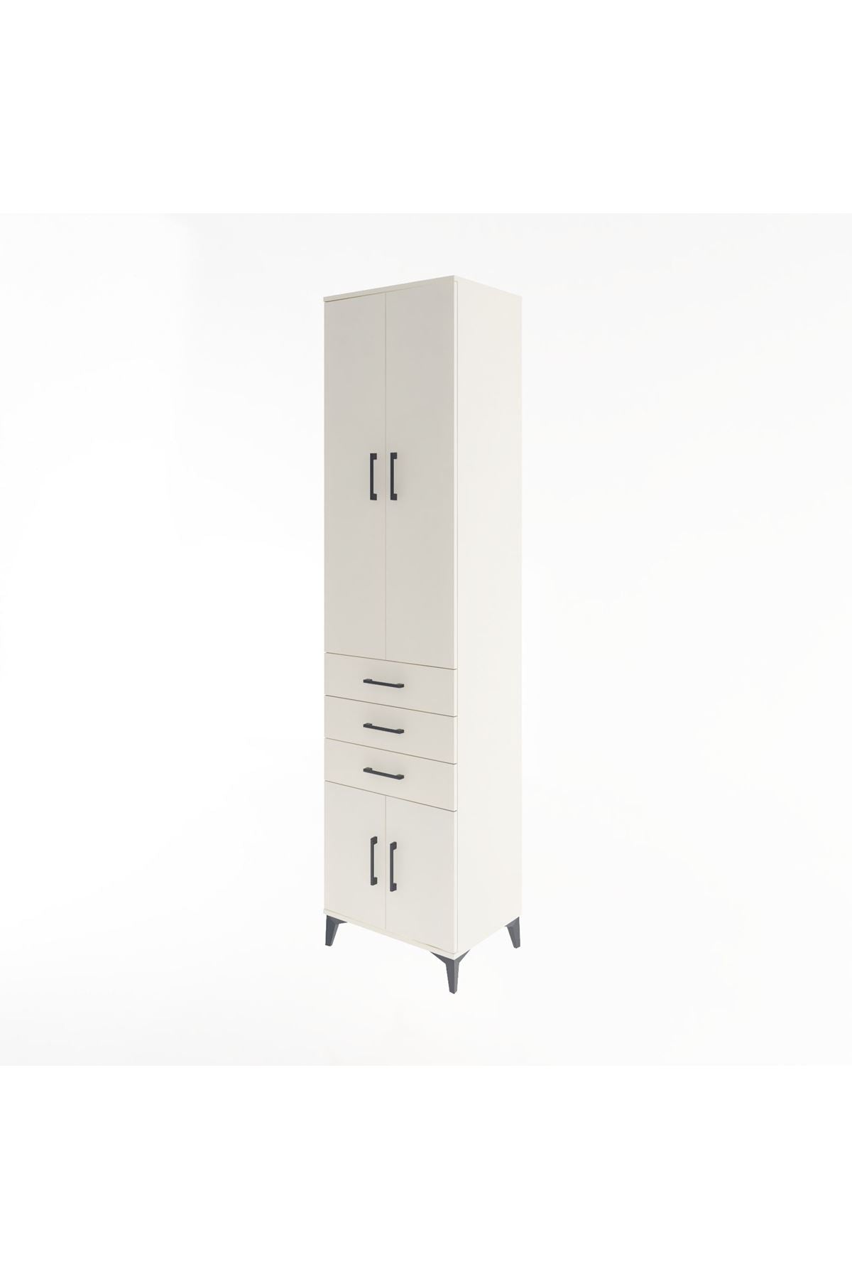 Hyperion Dolap 4 Raflı 3 Çekmeceli 4 Kapaklı 60x44x243 - S65M083V1B