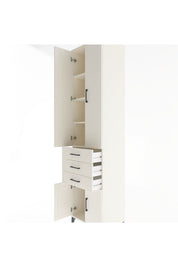 Hyperion Dolap 4 Raflı 3 Çekmeceli 4 Kapaklı 60x44x243 - S65M083V1B
