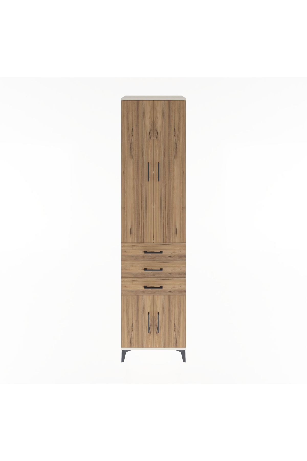 Hyperion Dolap 4 Raflı 3 Çekmeceli 4 Kapaklı 60x44x243 - S65M083V3B
