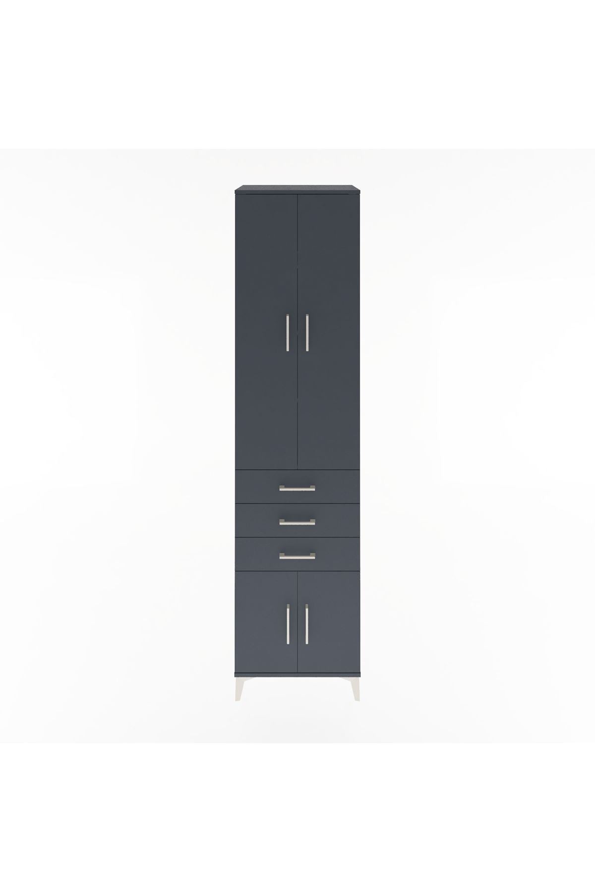 Hyperion Dolap 4 Raflı 3 Çekmeceli 4 Kapaklı 60x44x243 - S65M083V5B