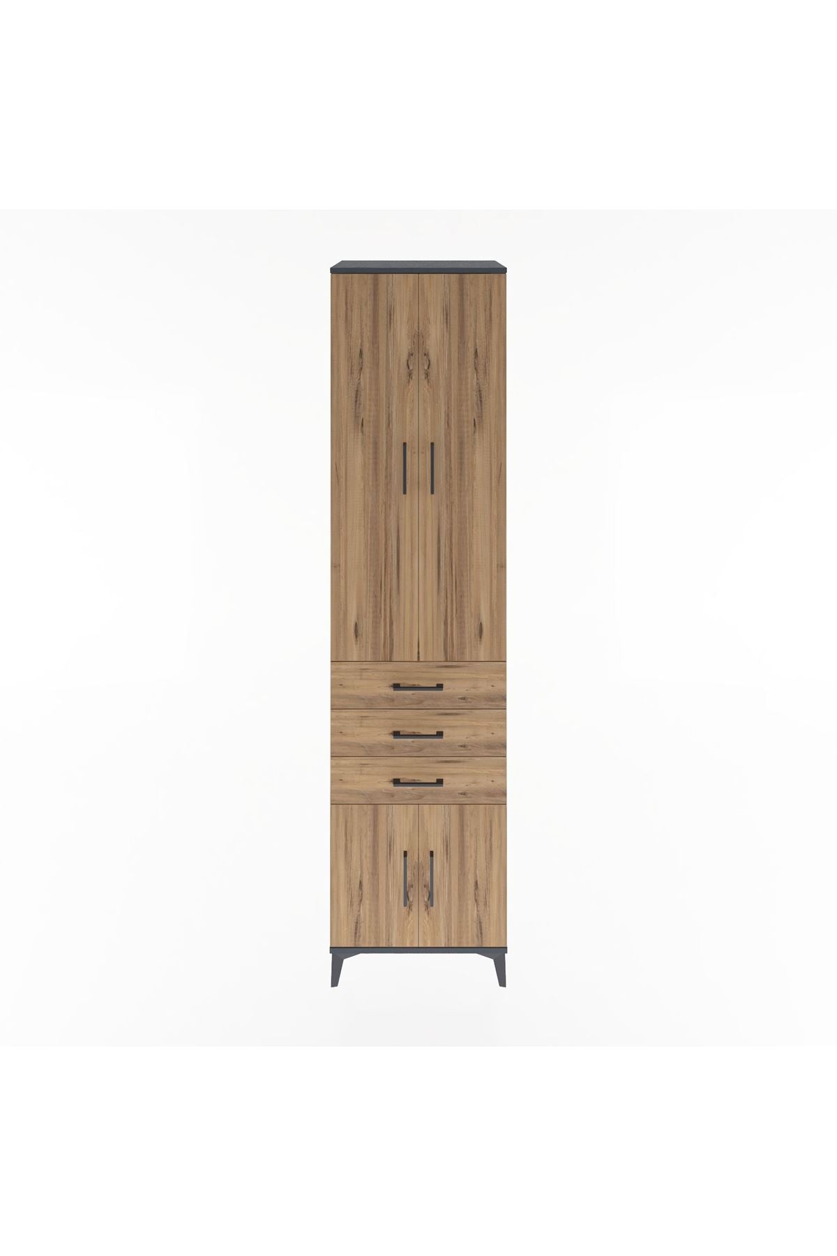 Hyperion Dolap 4 Raflı 3 Çekmeceli 4 Kapaklı 60x44x243 - S65M083V6B