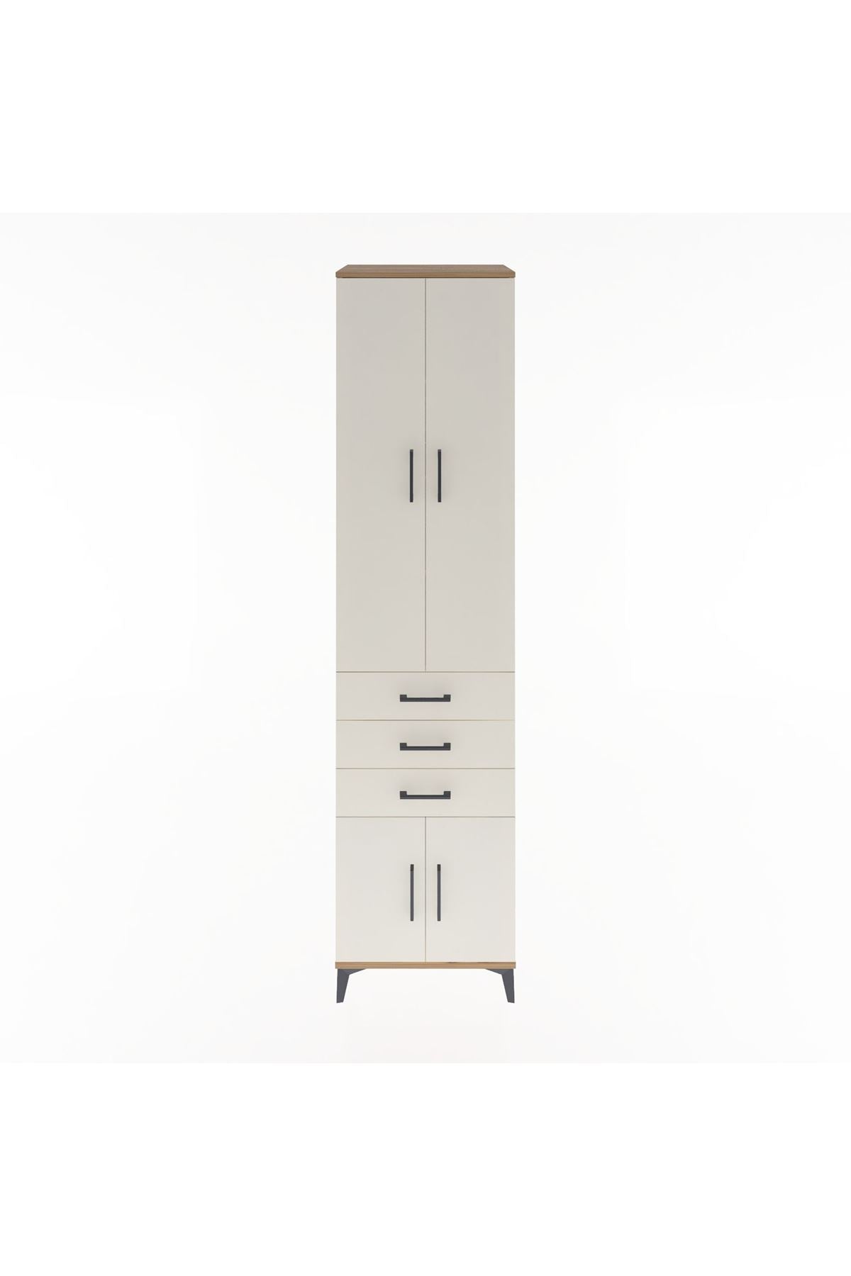 Hyperion Dolap 4 Raflı 3 Çekmeceli 4 Kapaklı 60x44x243 - S65M083V7B