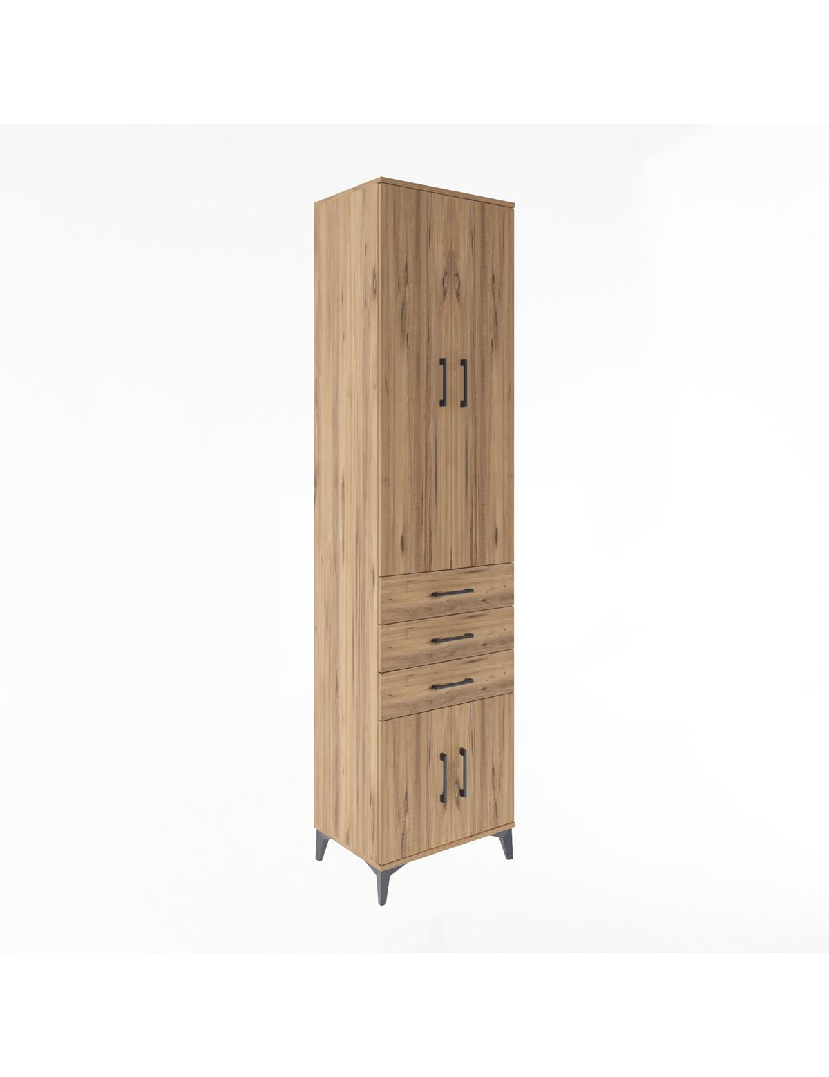 Hyperion Dolap 4 Raflı 3 Çekmeceli 4 Kapaklı 60x44x243 - S65M083V9B