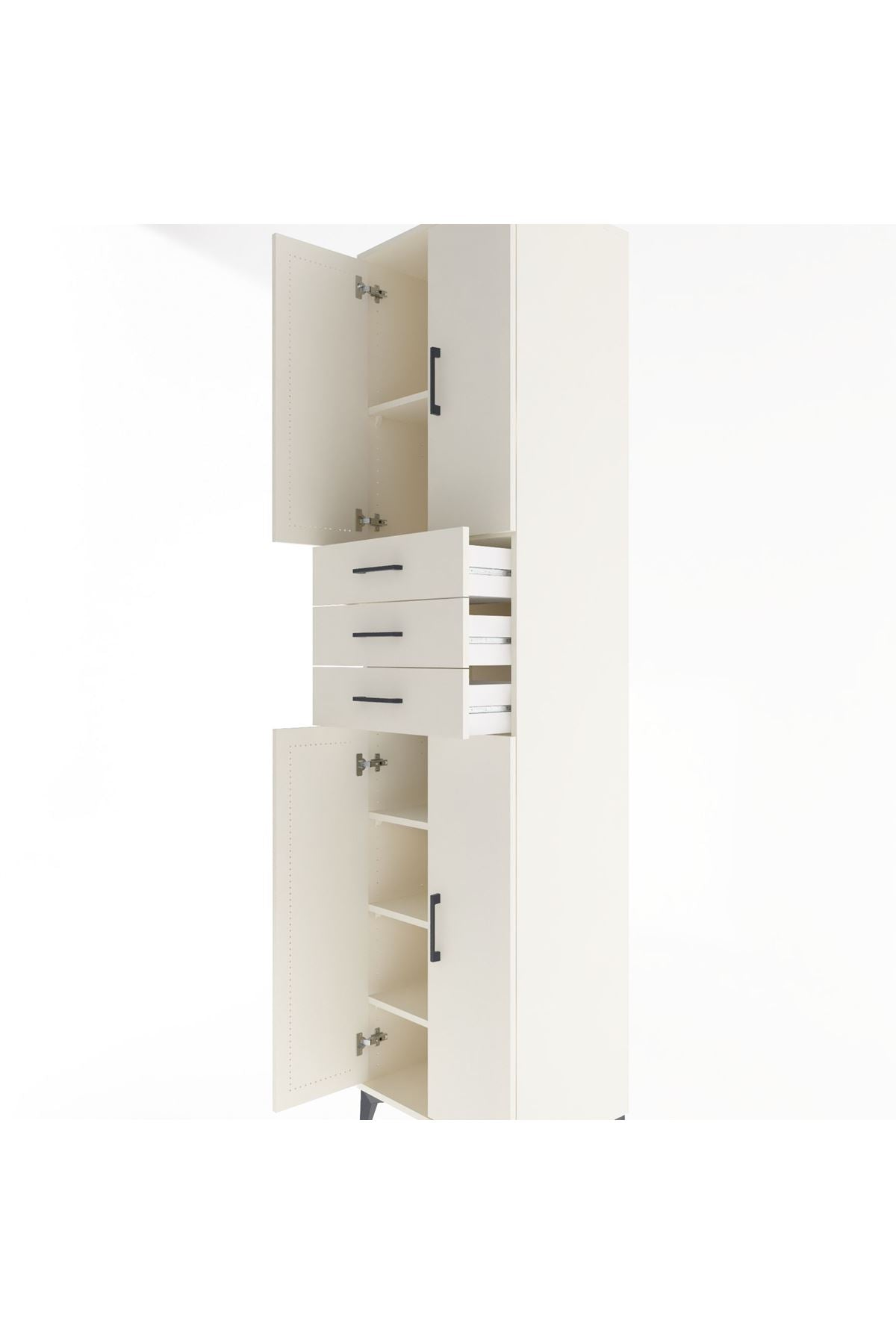 Hyperion Dolap 5 Raflı 3 Çekmeceli 4 Kapaklı 60x44x243 - S65M084V1B
