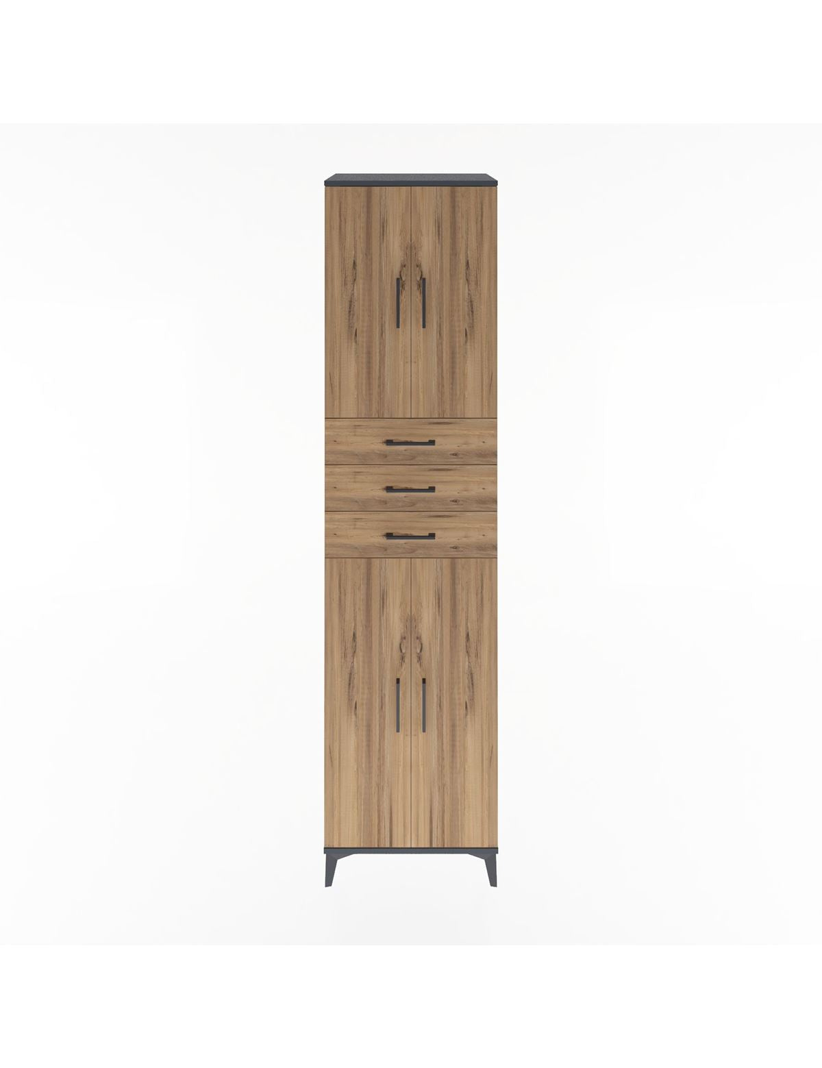 Hyperion Dolap 5 Raflı 3 Çekmeceli 4 Kapaklı 60x44x243 - S65M084V6B