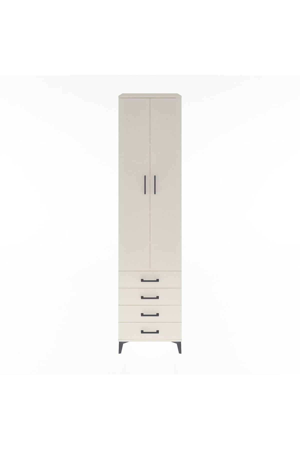 Hyperion Dolap 5 Raflı 4 Çekmeceli 2 Kapaklı 60x44x243 - S65M085V1B