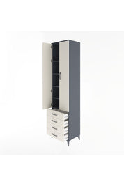 Hyperion Dolap 5 Raflı 4 Çekmeceli 2 Kapaklı 60x44x243 - S65M085V4B