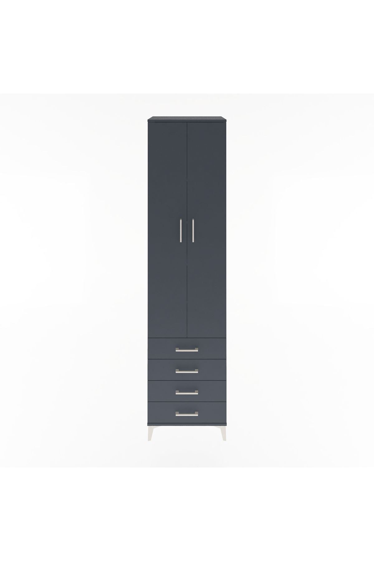 Hyperion Dolap 5 Raflı 4 Çekmeceli 2 Kapaklı 60x44x243 - S65M085V5B