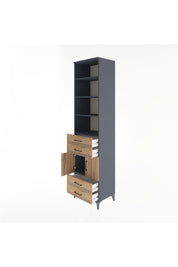 Hyperion Dolap 5 Raflı 4 Çekmeceli 2 Kapaklı 60x44x243 - S65M086V6B