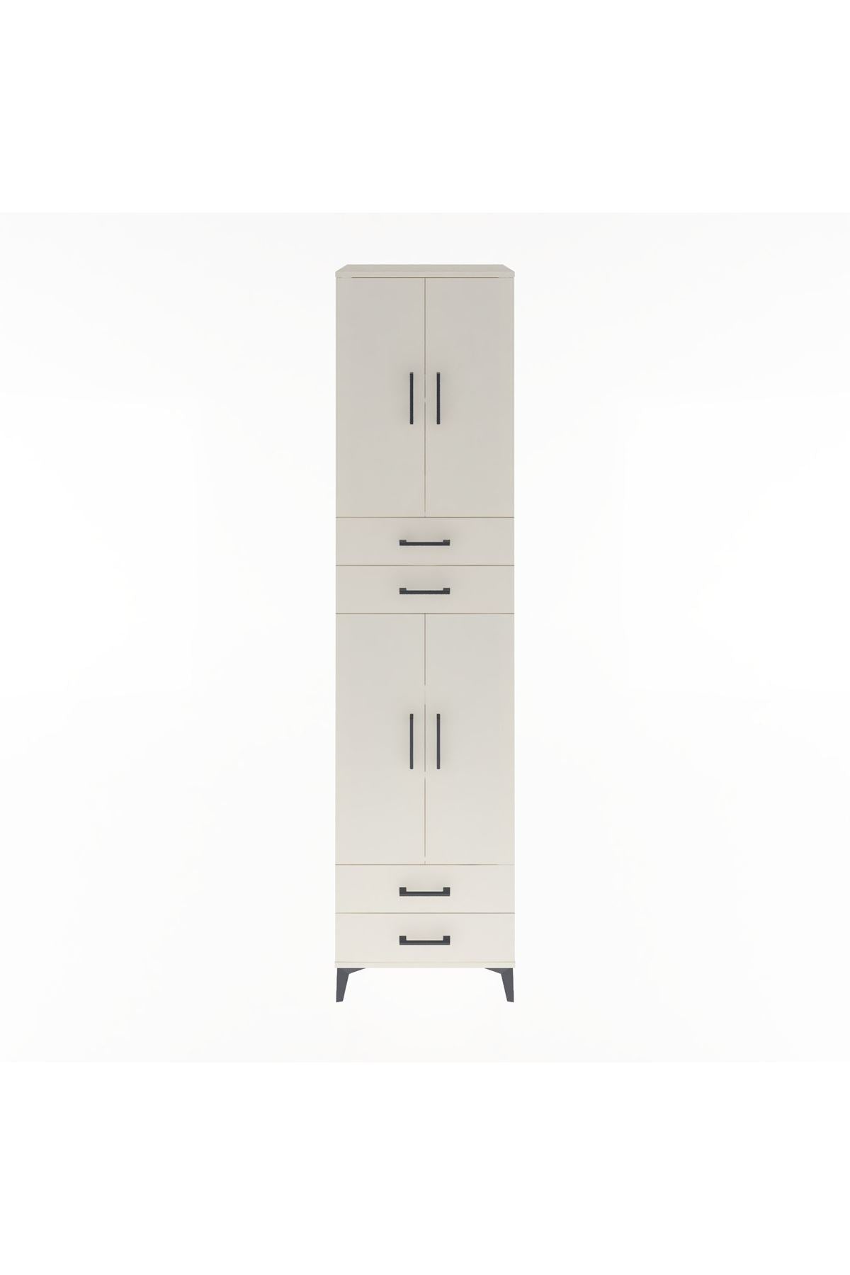 Hyperion Dolap 5 Raflı 4 Çekmeceli 4 Kapaklı 60x44x243 - S65M087V1B
