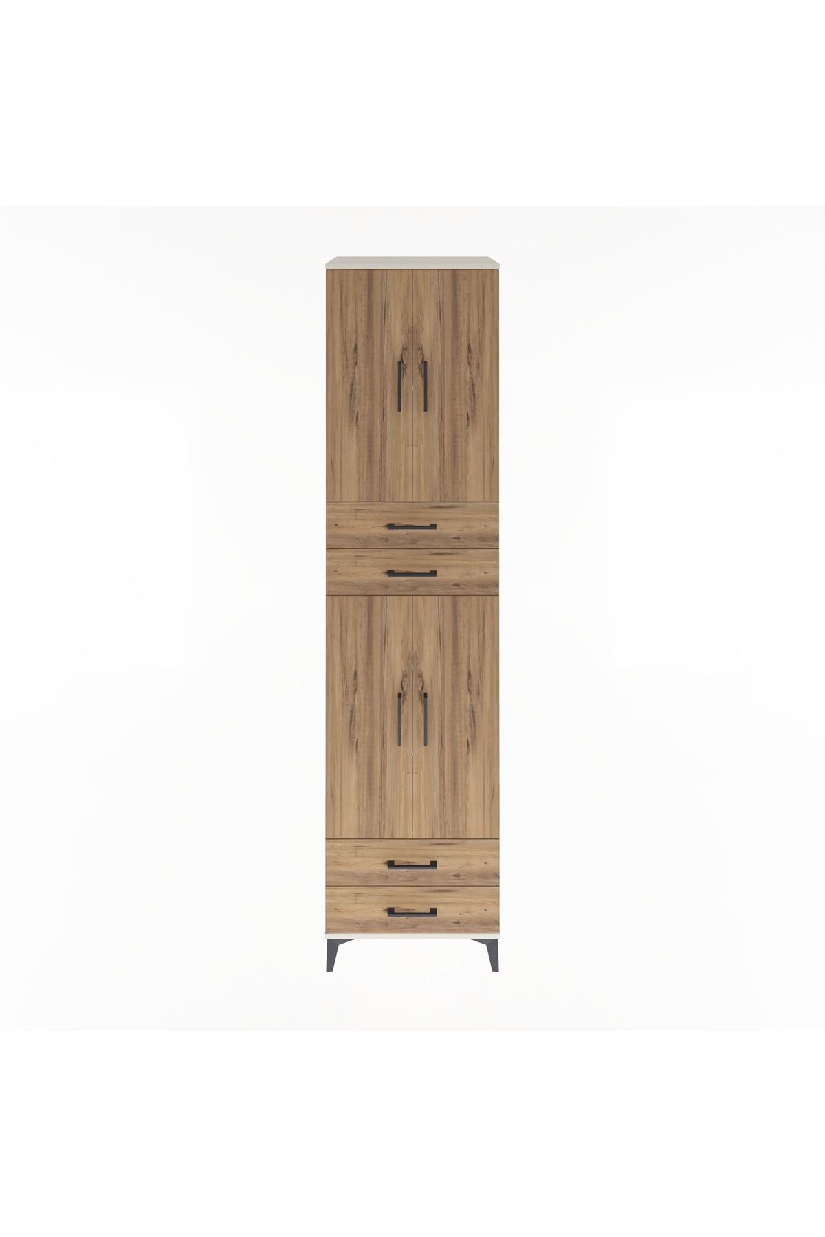 Hyperion Dolap 5 Raflı 4 Çekmeceli 4 Kapaklı 60x44x243 - S65M087V3B