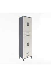 Hyperion Dolap 5 Raflı 4 Çekmeceli 4 Kapaklı 60x44x243 - S65M087V4B