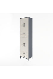 Hyperion Dolap 5 Raflı 4 Çekmeceli 4 Kapaklı 60x44x243 - S65M087V4B