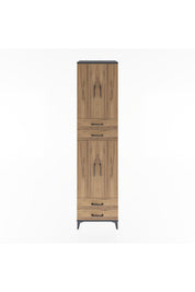 Hyperion Dolap 5 Raflı 4 Çekmeceli 4 Kapaklı 60x44x243 - S65M087V6B