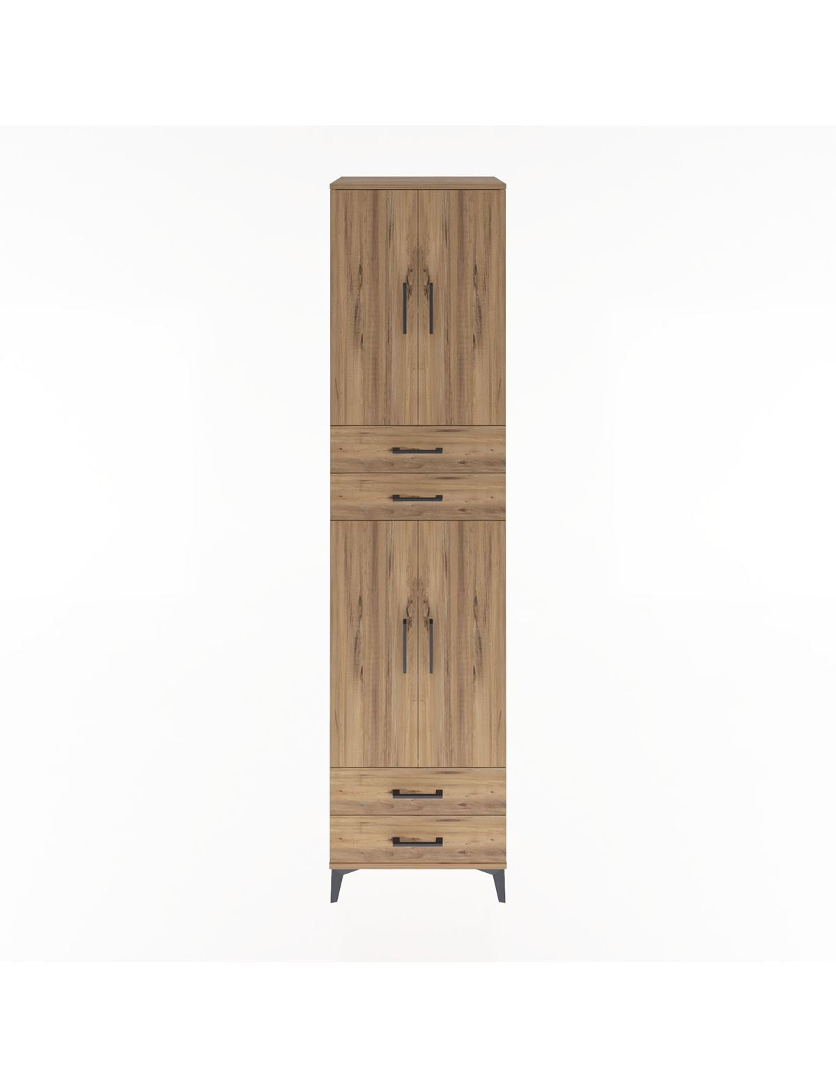 Hyperion Dolap 5 Raflı 4 Çekmeceli 4 Kapaklı 60x44x243 - S65M087V9B