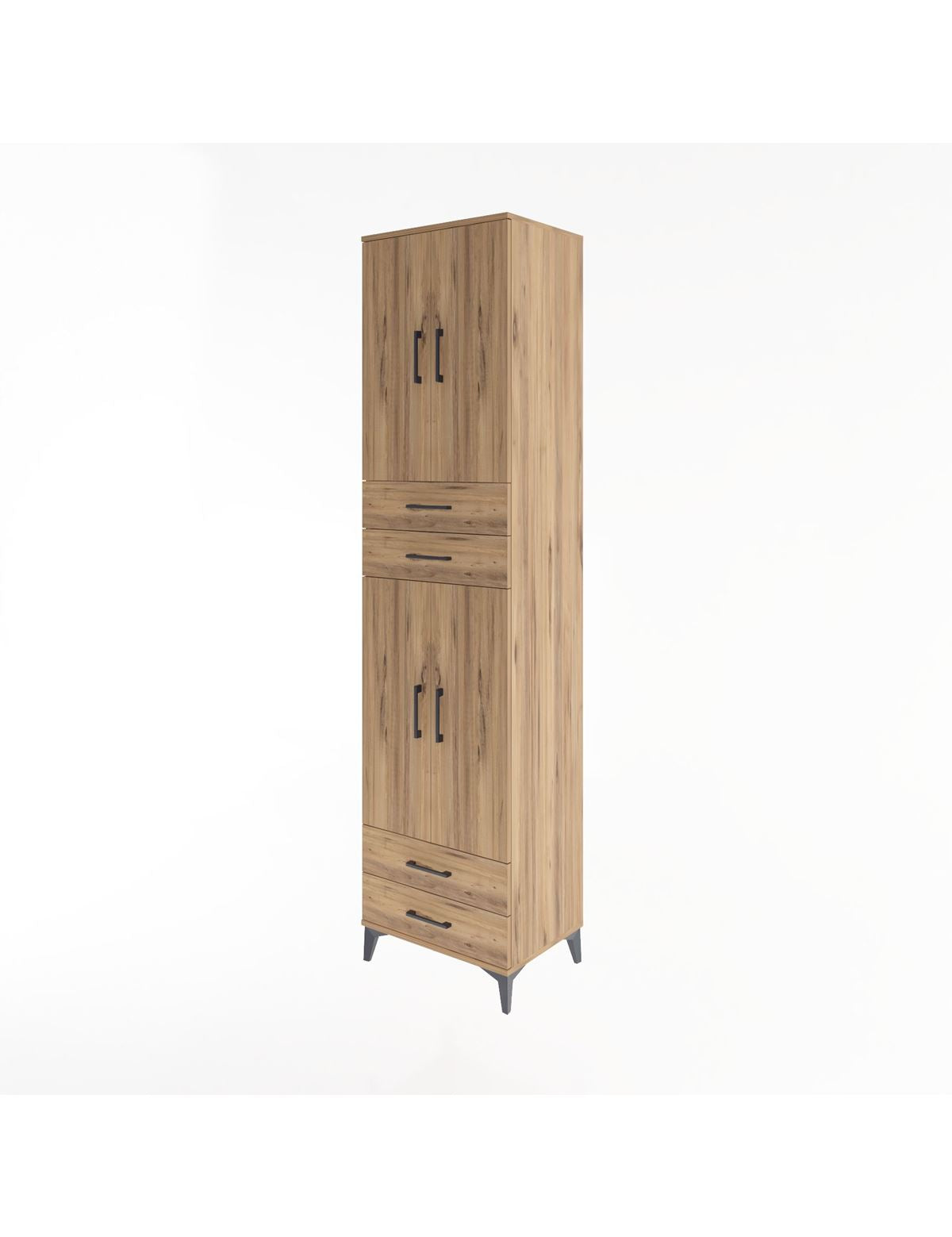 Hyperion Dolap 5 Raflı 4 Çekmeceli 4 Kapaklı 60x44x243 - S65M087V9B