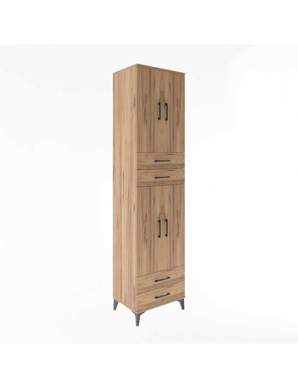 Hyperion Dolap 5 Raflı 4 Çekmeceli 4 Kapaklı 60x44x243 - S65M087V9B