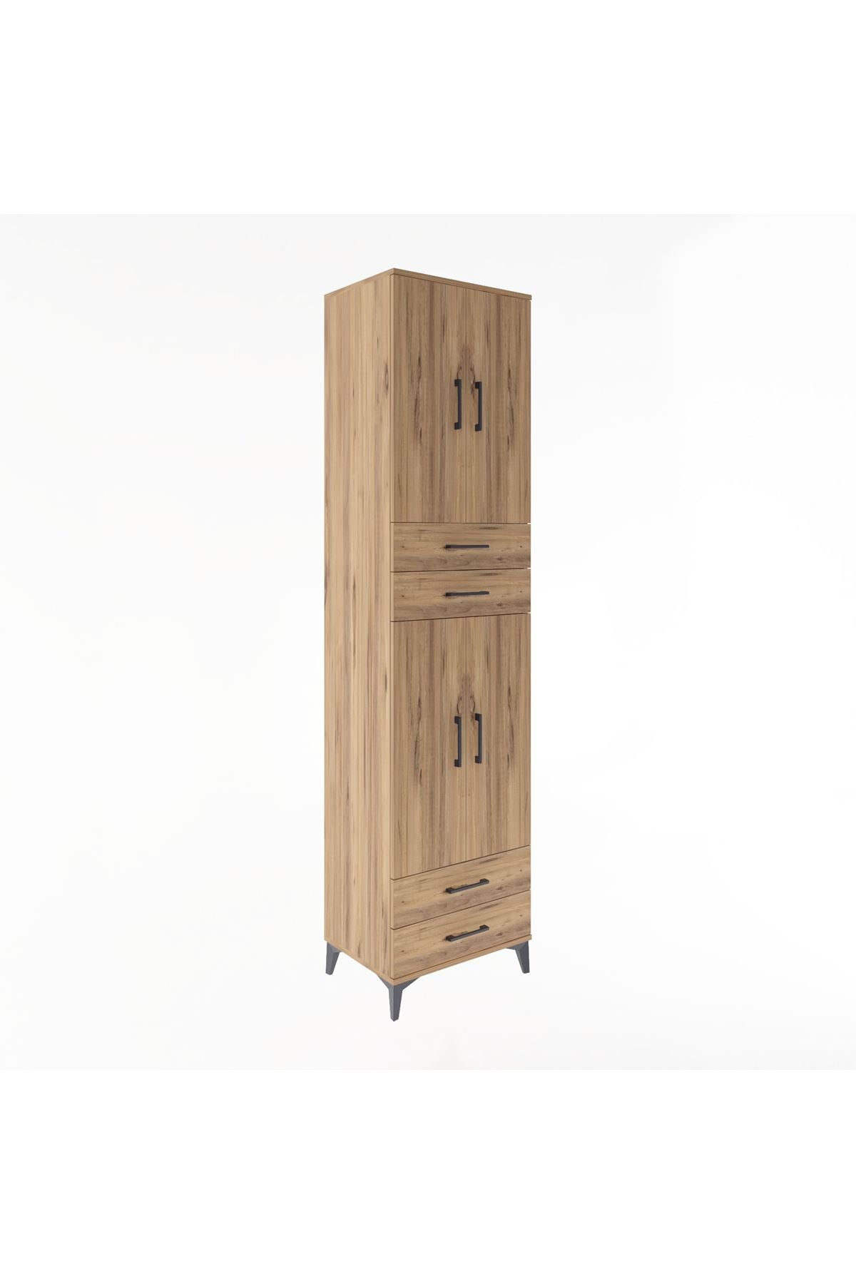 Hyperion Dolap 5 Raflı 4 Çekmeceli 4 Kapaklı 60x44x243 - S65M087V9B