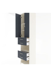 Hyperion Dolap 4 Raflı 4 Çekmeceli 2 Kapaklı 60x44x243 - S65M089V2B