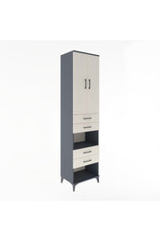 Hyperion Dolap 4 Raflı 4 Çekmeceli 2 Kapaklı 60x44x243 - S65M089V4B