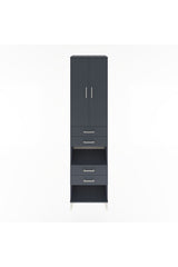 Hyperion Dolap 4 Raflı 4 Çekmeceli 2 Kapaklı 60x44x243