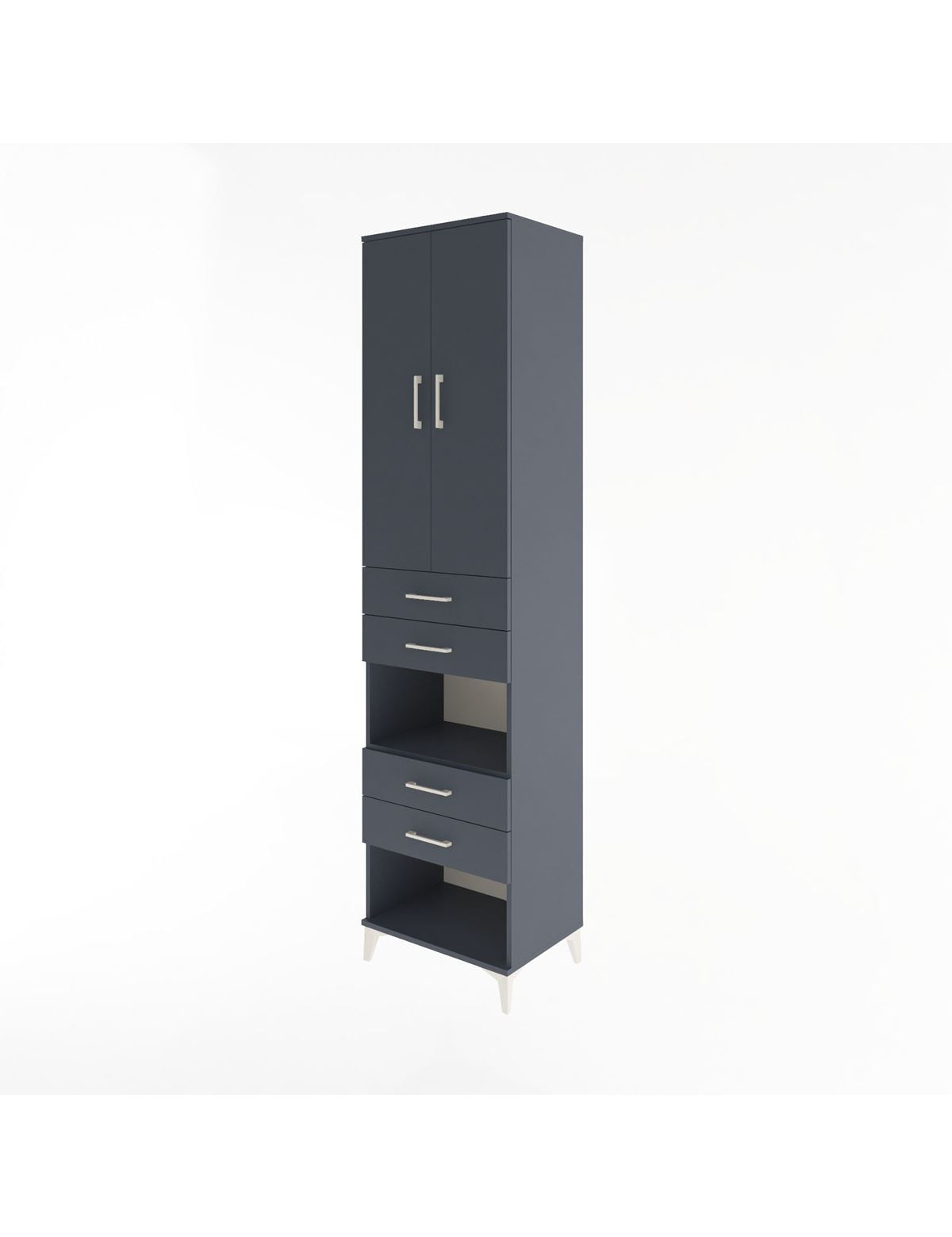 Hyperion Dolap 4 Raflı 4 Çekmeceli 2 Kapaklı 60x44x243 - S65M089V5B