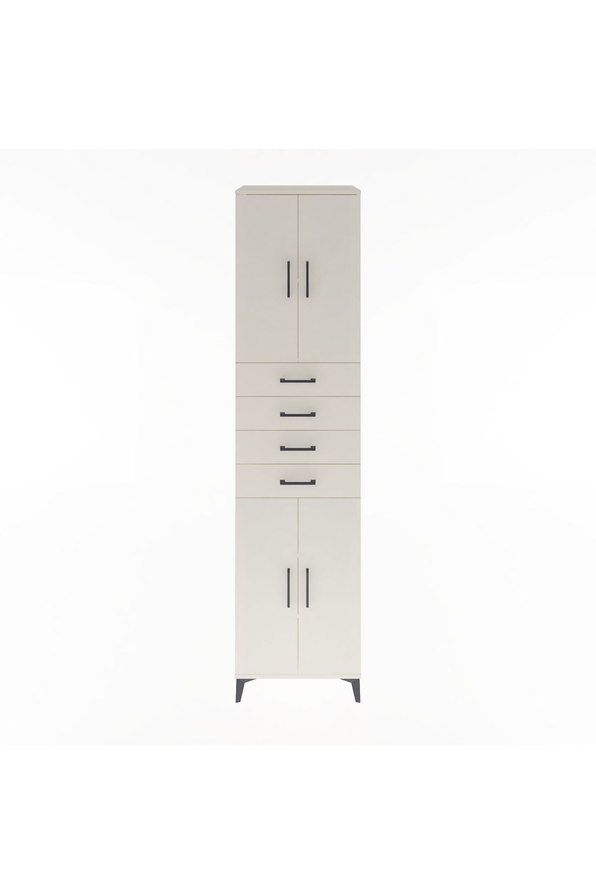 Hyperion Dolap 4 Raflı 4 Çekmeceli 4 Kapaklı 60x44x243 - S65M090V1B