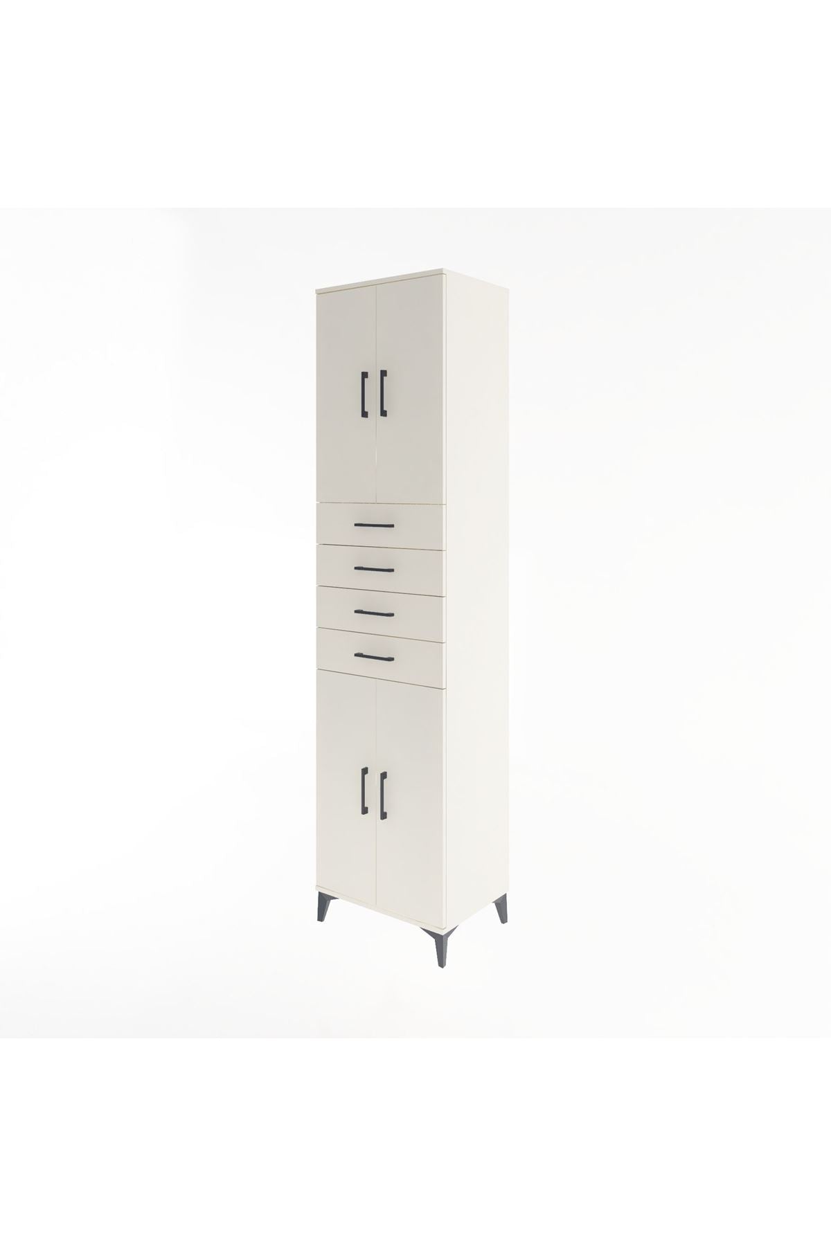 Hyperion Dolap 4 Raflı 4 Çekmeceli 4 Kapaklı 60x44x243 - S65M090V1B
