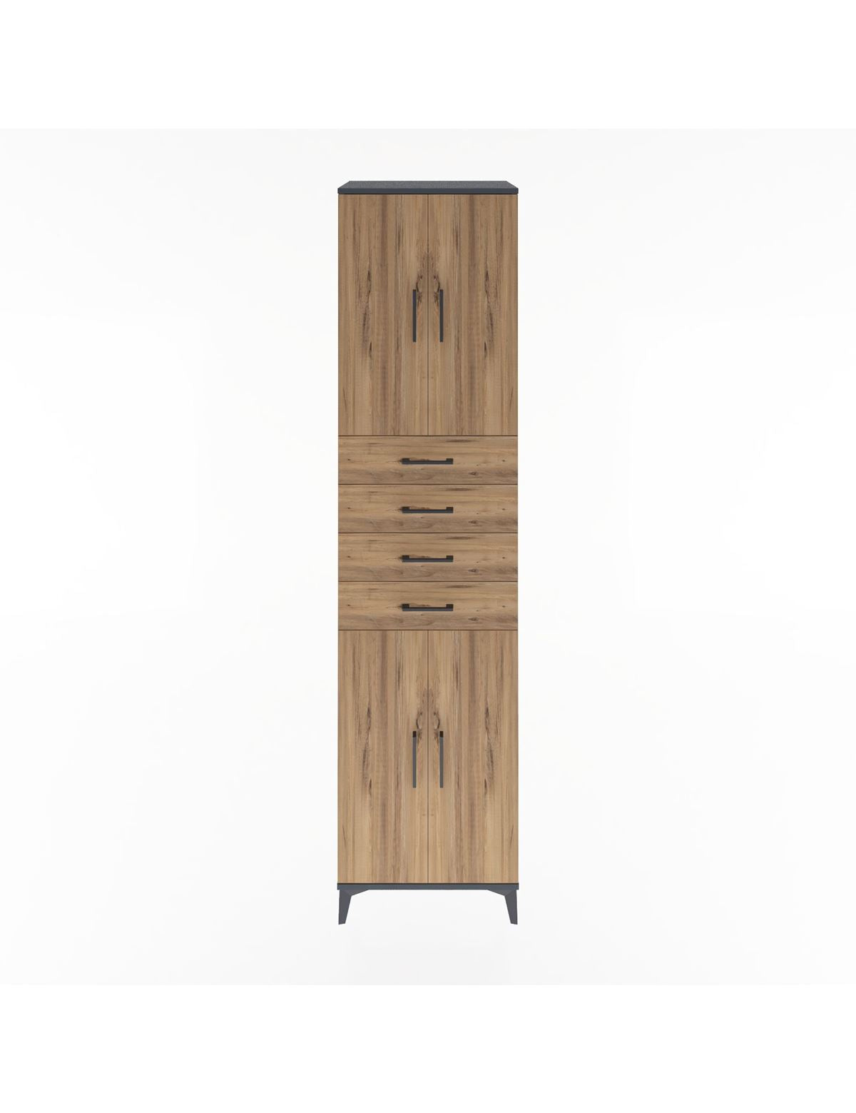 Hyperion Dolap 4 Raflı 4 Çekmeceli 4 Kapaklı 60x44x243 - S65M090V6B