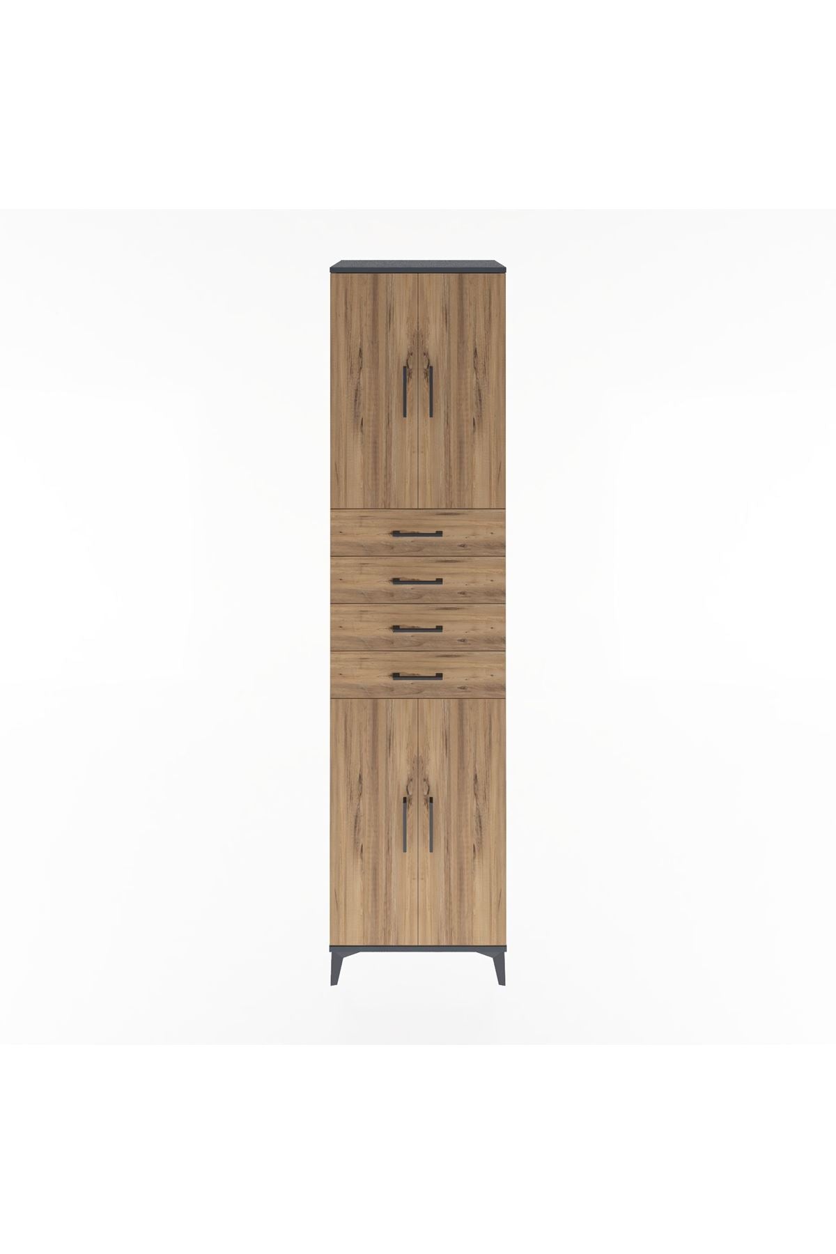 Hyperion Dolap 4 Raflı 4 Çekmeceli 4 Kapaklı 60x44x243 - S65M090V6B