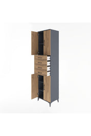 Hyperion Dolap 4 Raflı 4 Çekmeceli 4 Kapaklı 60x44x243 - S65M090V6B