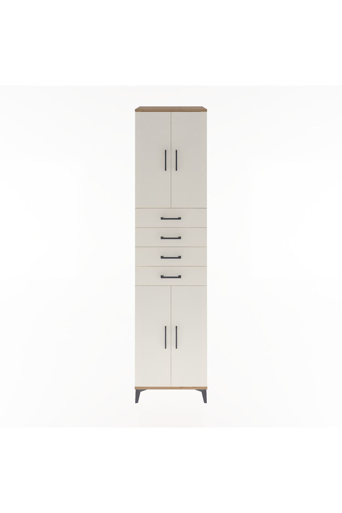 Hyperion Dolap 4 Raflı 4 Çekmeceli 4 Kapaklı 60x44x243 - S65M090V7B