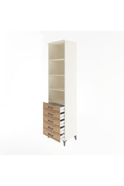 Hyperion Dolap 4 Raflı 5 Çekmeceli 60x44x243 - S65M091V3B