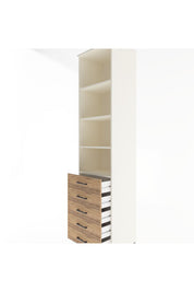 Hyperion Dolap 4 Raflı 5 Çekmeceli 60x44x243 - S65M091V3B