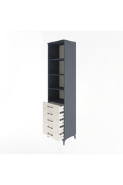Hyperion Dolap 4 Raflı 5 Çekmeceli 60x44x243 - S65M091V4B